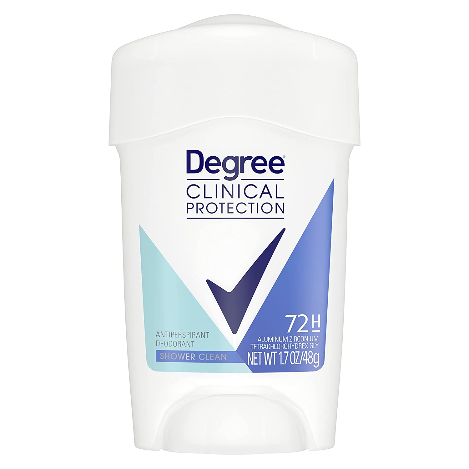 230816080040296_1 Degree Clinical Protection Antiperspirant Deodorant 72-Hour Sweat & Odor Protection Shower Clean Antiperspirant for Women 1.7 oz - Image 1